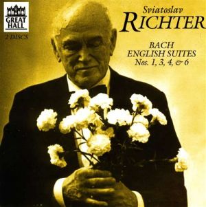 李希特－巴哈英國組曲，第 1,3,4,6 首<br>Sviatoslav Richter : Bach English Suites 1, 3, 4, 6示意圖